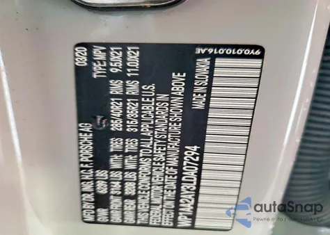 2020 Porsche Cayenne from USA, damaged, VIN WP1AA2AY3LDA07294